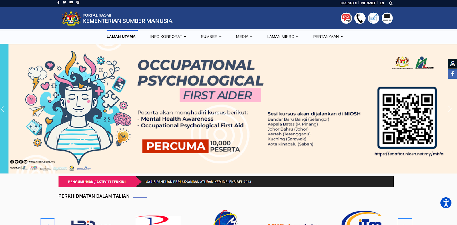kementerian sumber daya  free HR course